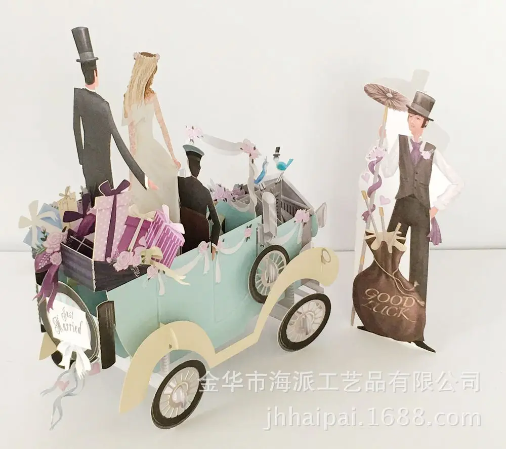  Manufacturers selling exquisite three-dimensional Creative Wedding Cards wedding invitation invitat - 32700619798