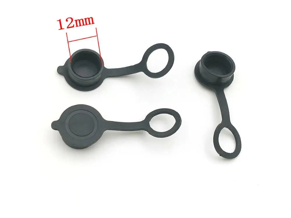 

100pcs 12mm socket for GX12 Aviation Plug plastic dust cap Waterproof cover