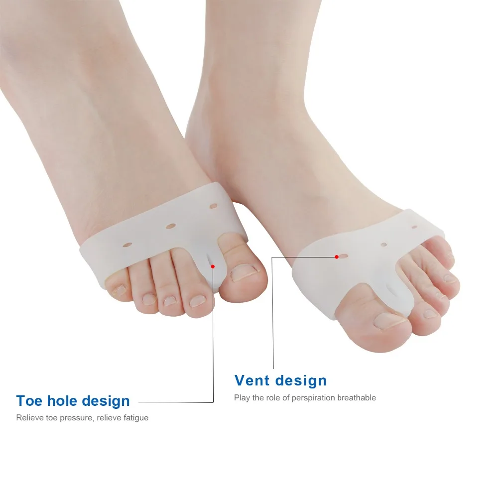 2Pcs Big Toe Bunion Splint Straightener Corrector Foot Pain Relief Hallux Valgus For Unisex Foot Massager C141