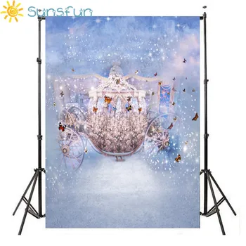 

Sunsfun 5X7ft Photography Background Vinyl Backdrop Princess Fairy Tale For Newborn Children Kids for Photo Photographic Studio