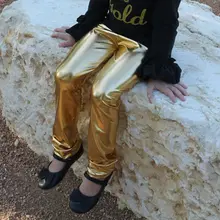 Золотистые леггинсы «металлик», леггинсы «унисекс» для новорождённых, детские штаны для мальчиков, детские леггинсы для девочек, детская одежда, золотые леггинсы для девочек