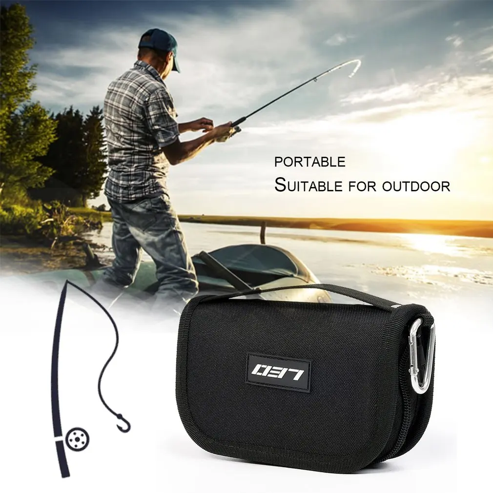 Portable Fake Bait Bag Waterproof Fishing Tackle Bag Hooks Sequins