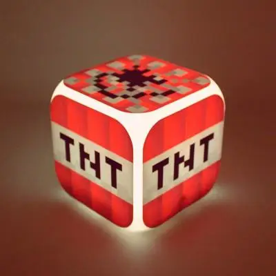 

Cartoon Minecraft Alarm Clock with LED Multifunction Night Light Electronic Party Decorations Alarm Clock Toys