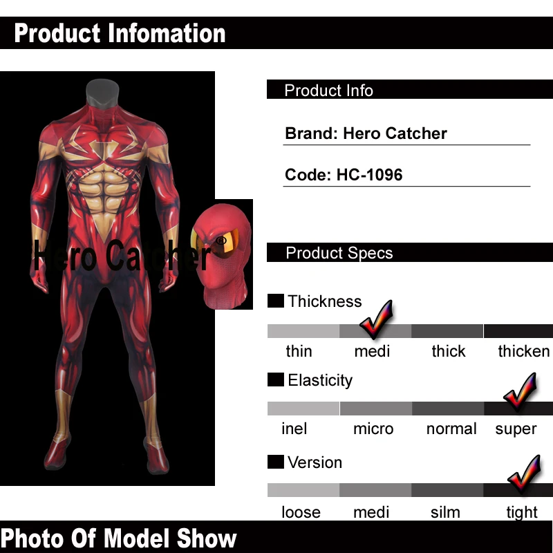 Герой Catcher Одежда высшего качества Железный Человек-паук Косплэй костюм Новое поступление паук спандекс костюм для вечеринки облегающая