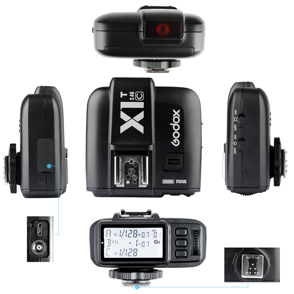 GODOX ttl 1/8000s HSS 32 Каналы 2,4G Беспроводной ЖК-дисплей трансмиттер триггер для вспышки для цифровой однообъективной зеркальной камеры Canon EOS Godox TT685C Speedlite X1R-C приемник