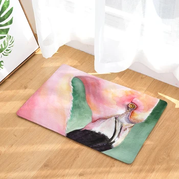 

New Arrive Door Mats for Entrance Door Flamingo Pattern Carpets Living Room Dust Proof Mats Home Decor 40x60cm 50x80cm