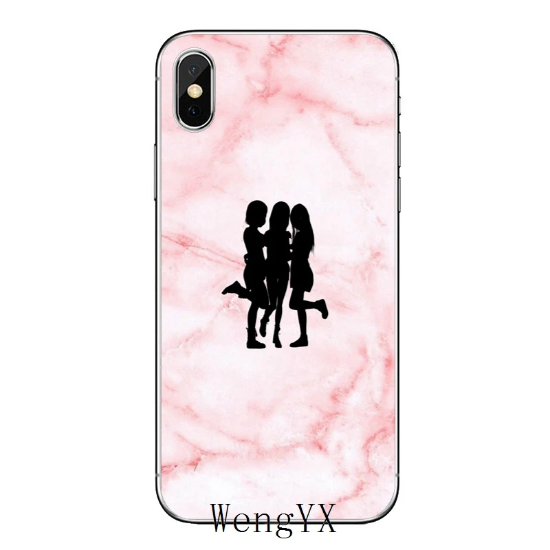 Розовый sister best friend bff girl для Apple IPhone X XR XS Max 8 7 plus 6s 6 plus SE 5s 5c 5 4s 4 Мягкий чехол для телефона - Цвет: friend-bff-girl-A-06