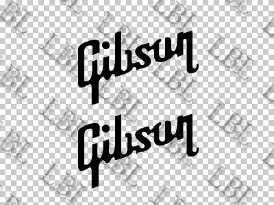 Для (2 шт.) набор из 2 гитарных головных уборов Gibson Виниловая наклейка-Les Paul |