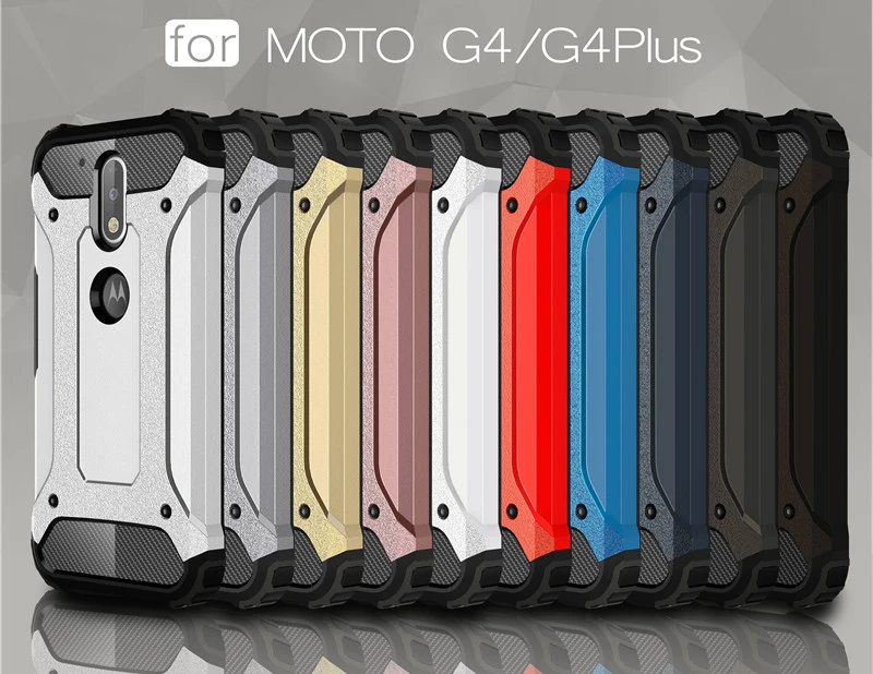 Strong Hybrid Tough Shockproof Armor Phone Back Case Cover For Motorola Moto G4 G4 Plus Anti-Knock Matte Rugged Impact Fundas (12)