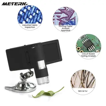 

Portable Handheld Mobile 3" LCD Digital Microscope 5M 10-500X up to 1200x By Digital Magnification Photo and Video Capture