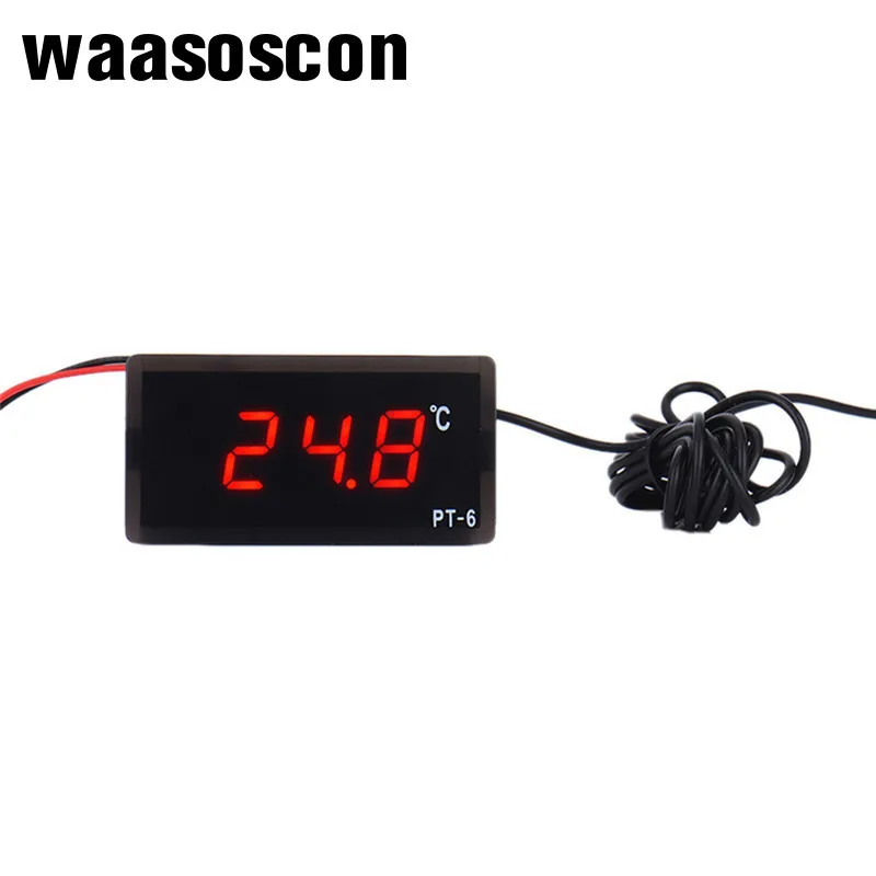 

12V Embedded Digital LCD Display Thermometer Car Incubator Food Refrigeration Pet Industry Temperature
