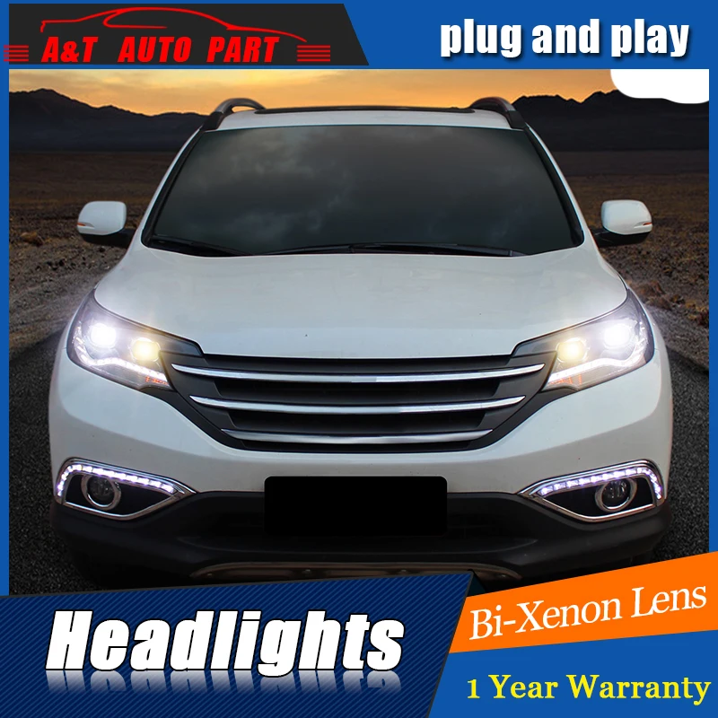 Car Styling For Honda CRV headlight assembly 2012 15 For Honda CRV LED