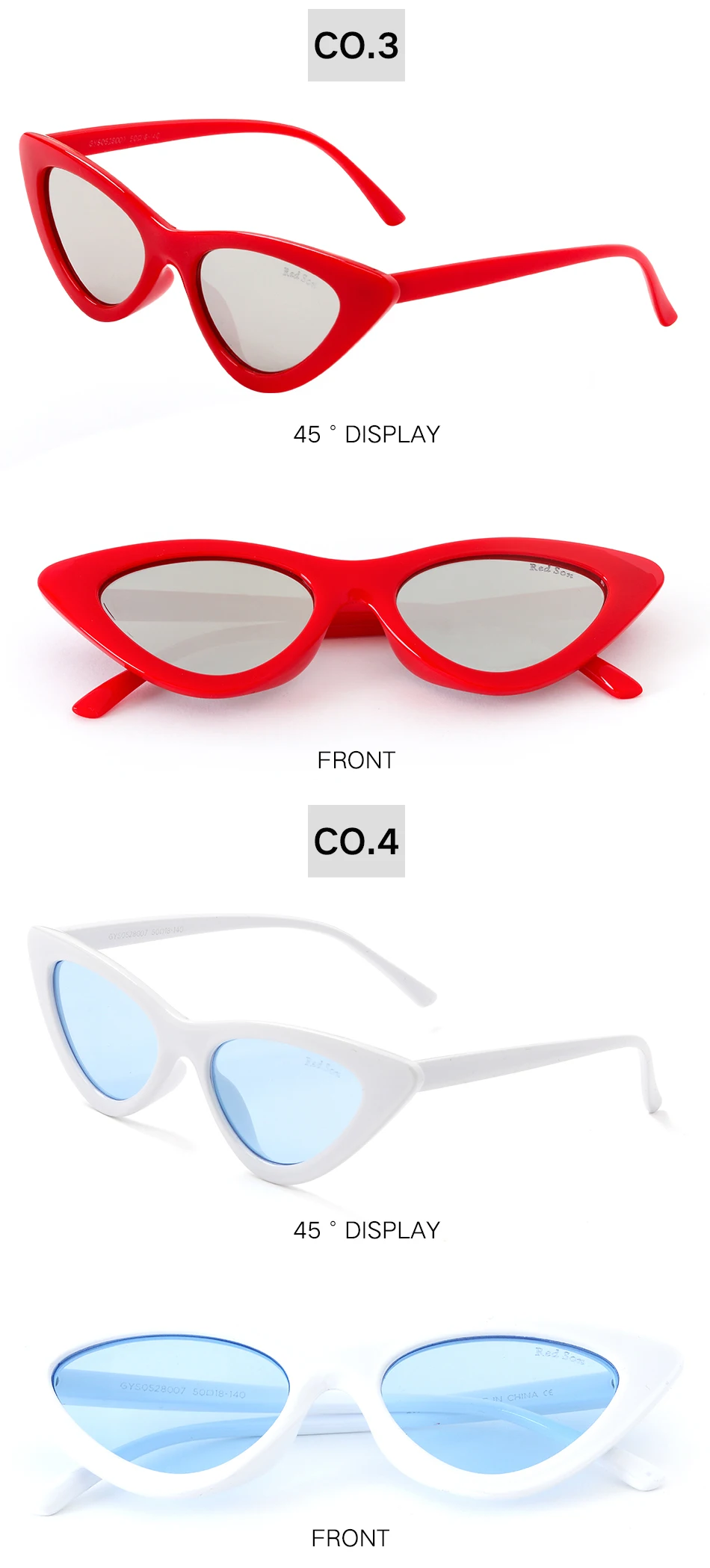 Red Son Модные солнцезащитные очки кошачий глаз женские винтажные Ретро Новые брендовые дизайнерские сексуальные треугольные солнцезащитные очки для женщин UV400
