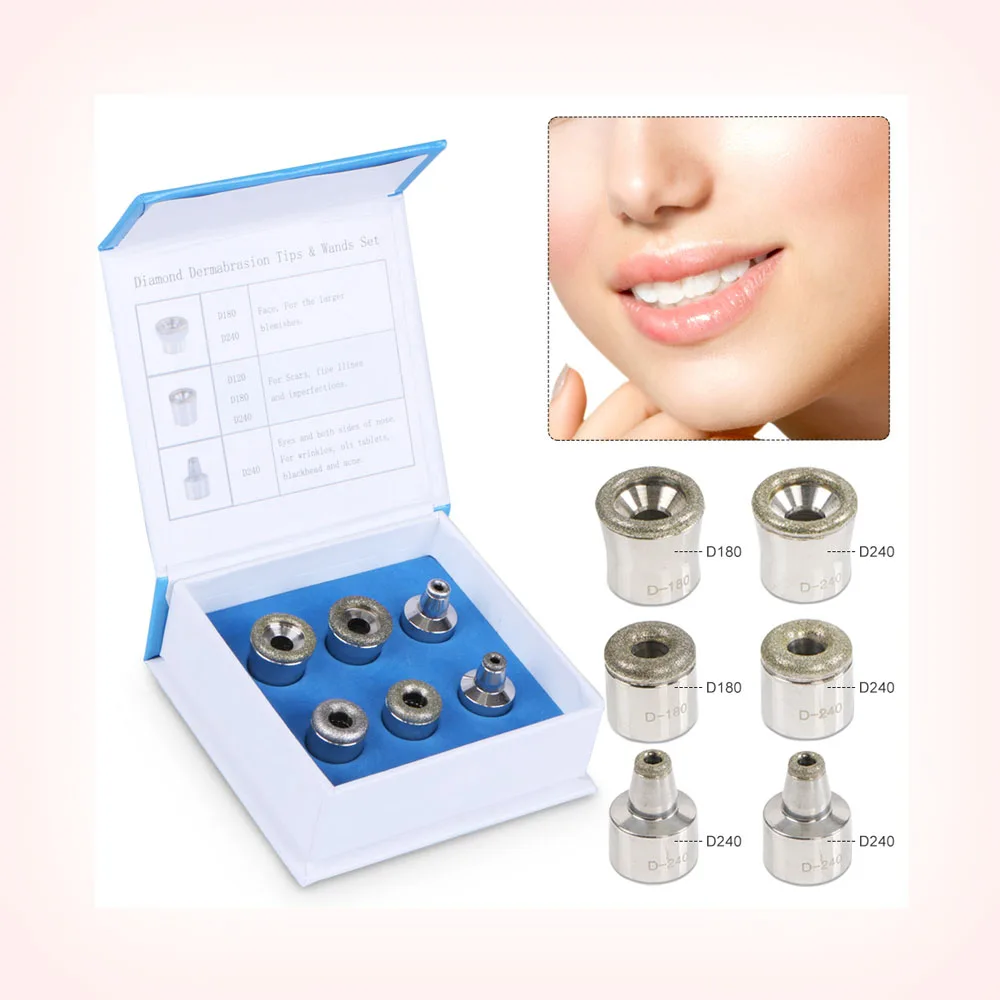 Microdermabrasion Diamond Micro Dermabrasion Peeling 6 Diamond Tips