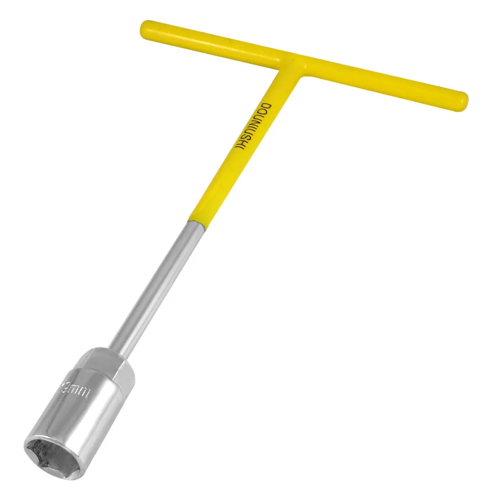 UXCELL 10 мм 13 мм 19 мм шестиугольный гаечный ключ желтый резиновый Т ручка гаечный ключ ручной инструмент для электрика, механика