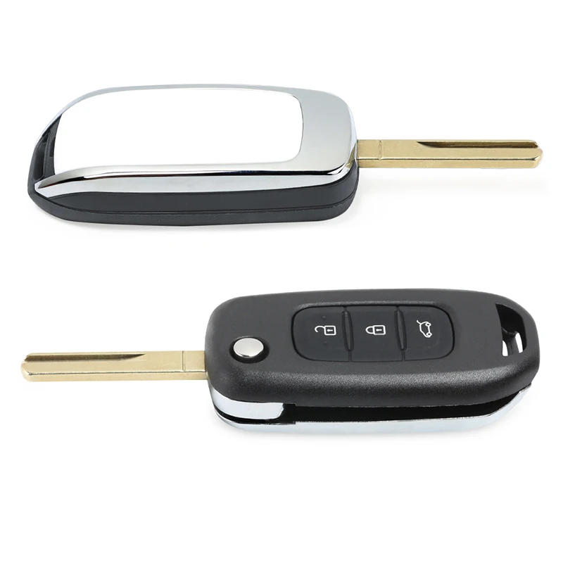 KEYECU Флип складной дистанционный ключ с 3 кнопками и 433 МГц и PCF7961M чип-FOB для Renault Kadjar Captur символ Megane 3 2013