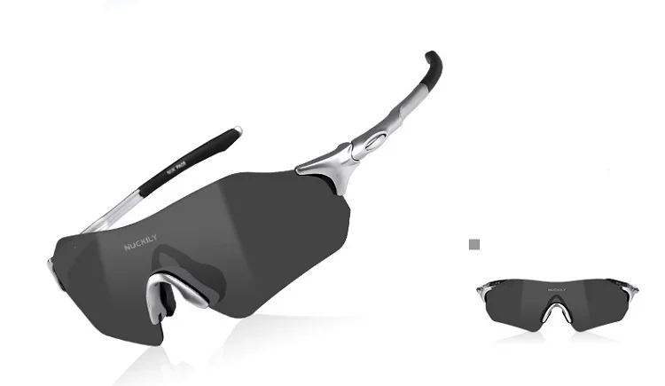 NUCKILY No Border Cycling Glasses Lightweight Running Glasses TR90 Frame Sunglasses For Road Bike and Mountain Bike PA08