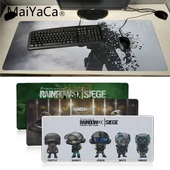 

MaiYaCa Rainbow Six Siege game Anti-Slip Durable Silicone Computermats Locking Edge Rubber Large Mousepads