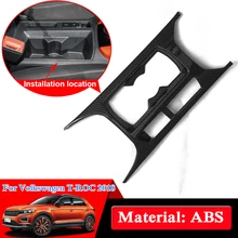 Автомобильный дизайн ABS хром блесток для Volkswagen T-ROC стакана воды держатель блесток внутренний аксессуары автомобиль Стикеры