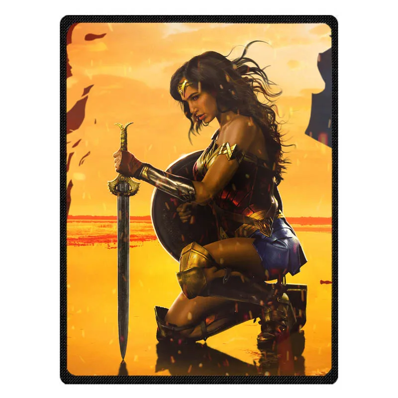 

Wonder Woman Soft Flannel Fleece Kids Travel Blanket Winter Baby Nap Warm Blankets Customized Bedspread