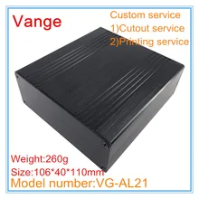 1 шт./лот, алюминиевая разделенная проектная коробка 6063-T5, алюминиевый корпус, сделай сам, 106*40*110 мм, атласная поверхность для wifi устройства