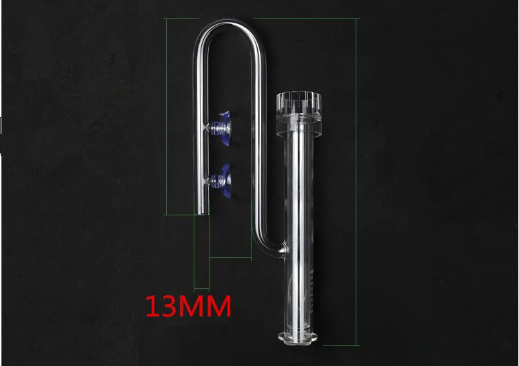 Glass pipe lily poppy peony spin surface skimmer inflow outflow 13mm 17mm aquarium water plant tank filter ADA quality mini nano - Цвет: 3fenyoumojinshui