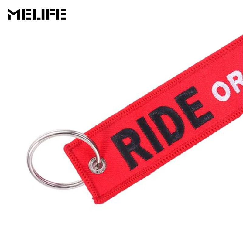 MELIFE спортивные аксессуары для альпинизма ride Or Die брелок для мотоциклов и автомобильные брелоки Jewelry ярлык для ключей с вышивкой llavero 3 шт