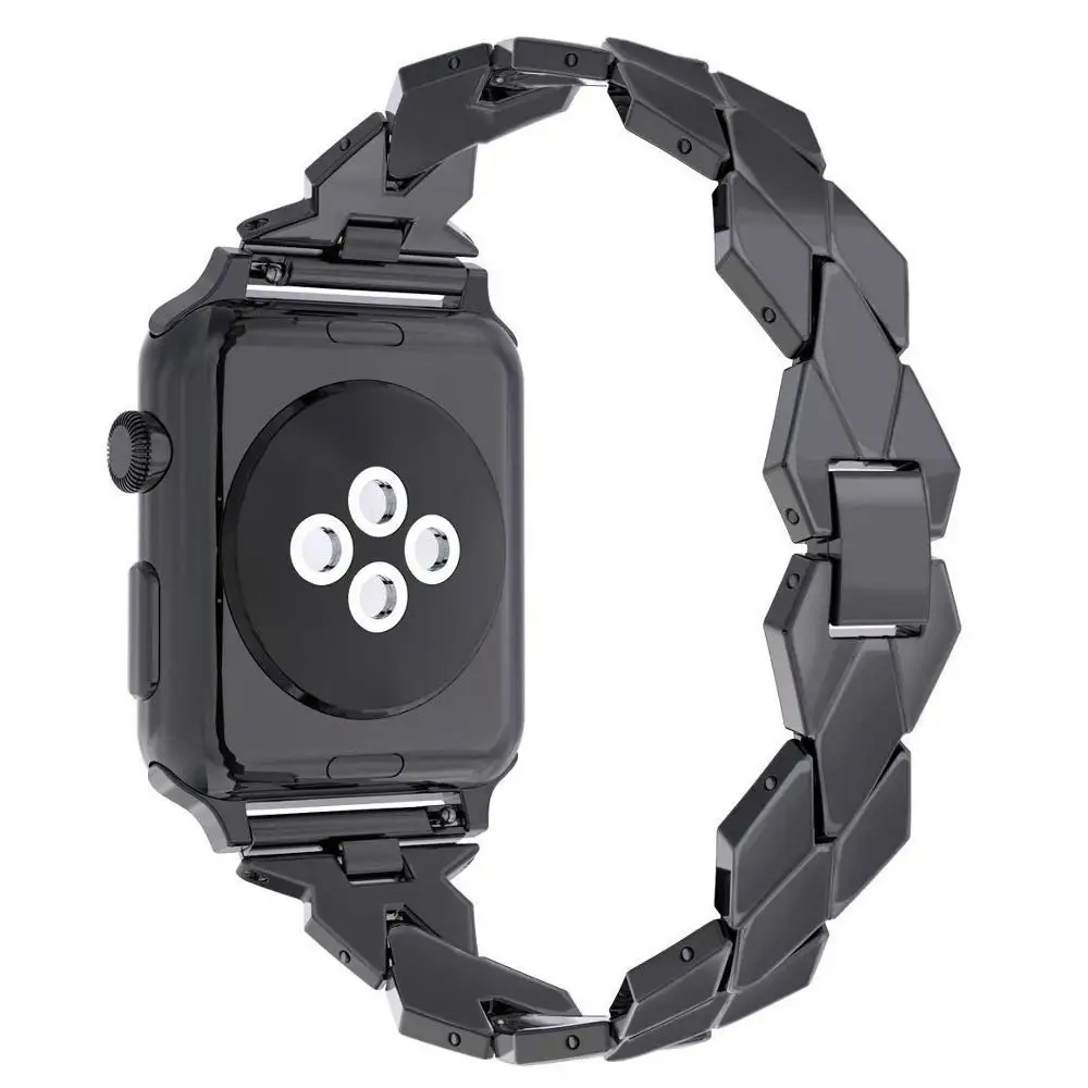 Цветной ремешок из нержавеющей стали для Apple Watch series 1/2/3 42 мм 38 браслет iwatch 4/5 40 44