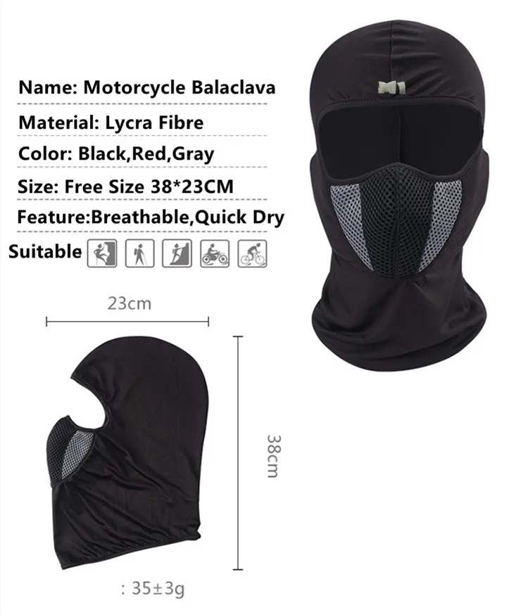 M1 мотоцикл анфас маска Moto Балаклава для горного велосипеда велосипедная маска для шеи шарф-капюшон головной убор для байкеров велосипед Маска Крышка головки