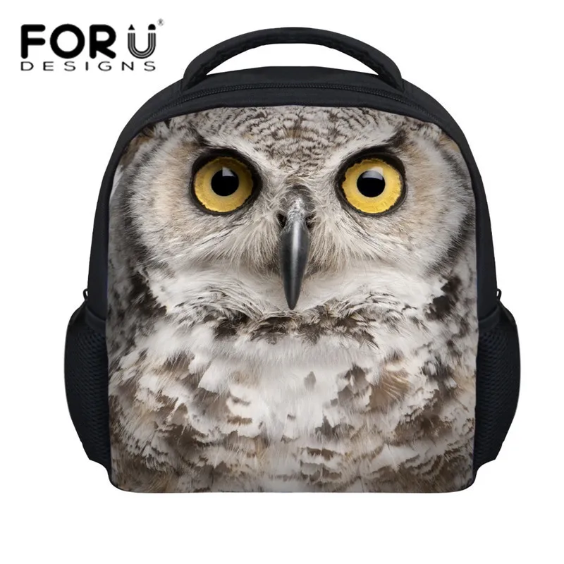 Forudesigns/3D Совы школьный рюкзак для подростков для мальчиков и девочек Подарки Детские рюкзаки животных печати школьные рюкзаки