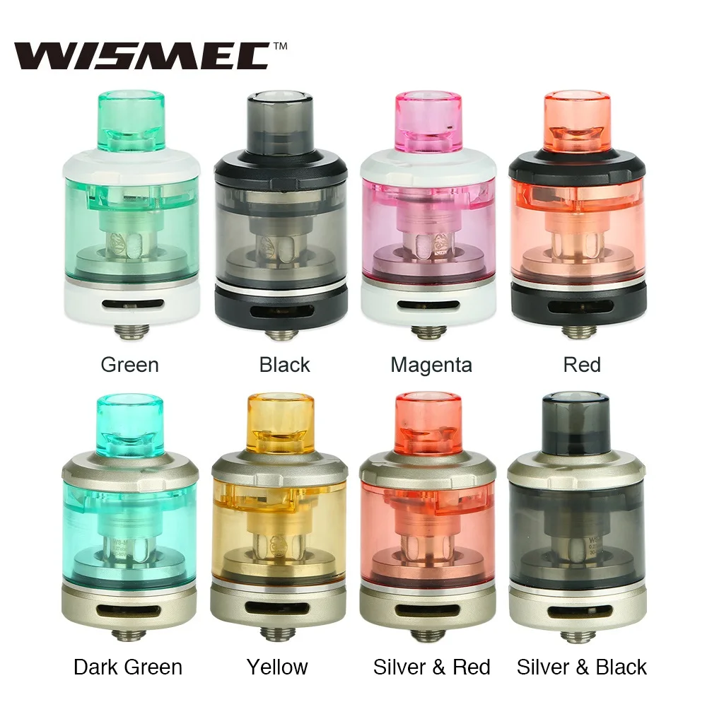 

Original WISMEC Amor NSE Atomizer 3ml/2ml with WS-M 0.27ohm Coil/WS04 MTL 1.3ohm Coil Head Ecig MTL & DL Vape Tank Huge Clouds