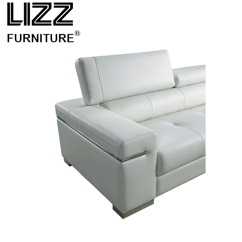 Белый Loveseat современная мебель для дома 1 + 2 3 Кожаный Диван Классический