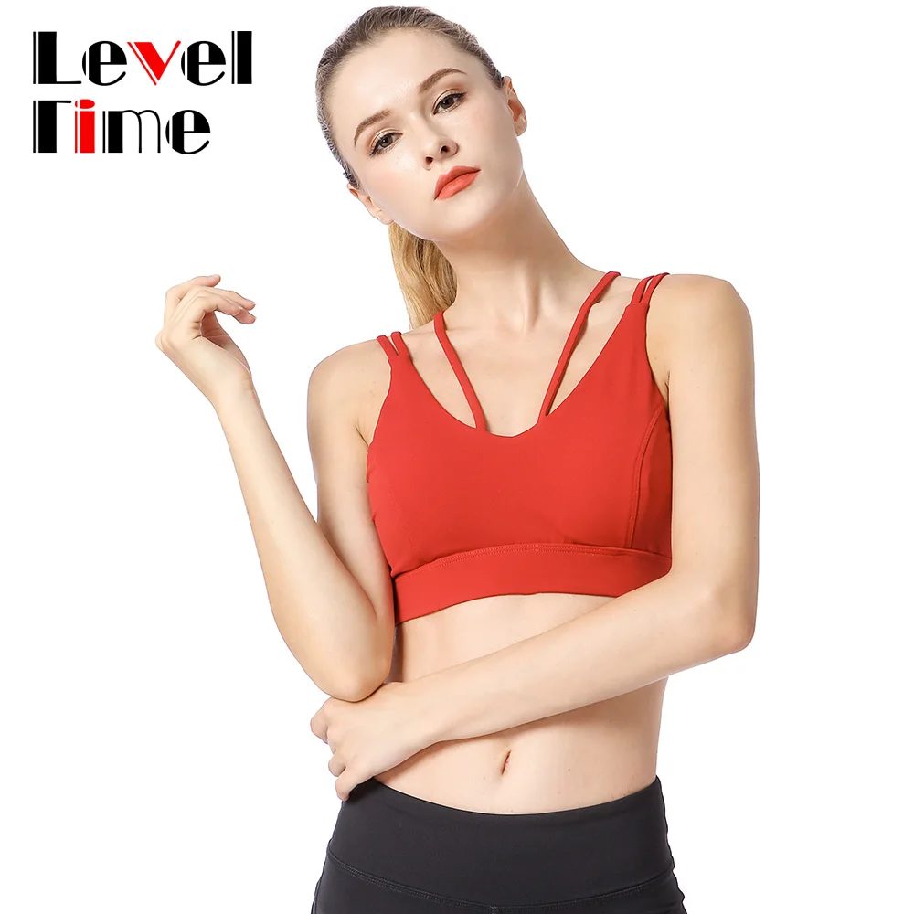LT068001 2018 New Pro Sports Bras Women Reflective Safety Vest Simless