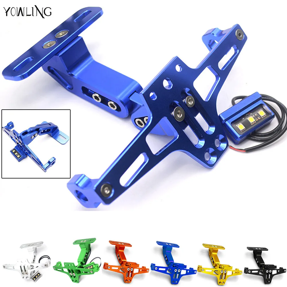 Ângulo com o Número de Licença da motocicleta Placa Quadro Titular Bracket Para YAMAHA T MAX 530 MT 07 TMAX 500 MT 03 MT 09/MT 09 Tracer R1 R6 R3