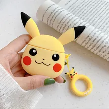 Cute Cartoon For Apple Airpods Case Wireless bluetooth Headset Protective Cover For AirPods Soft Silicone Headset Charging box