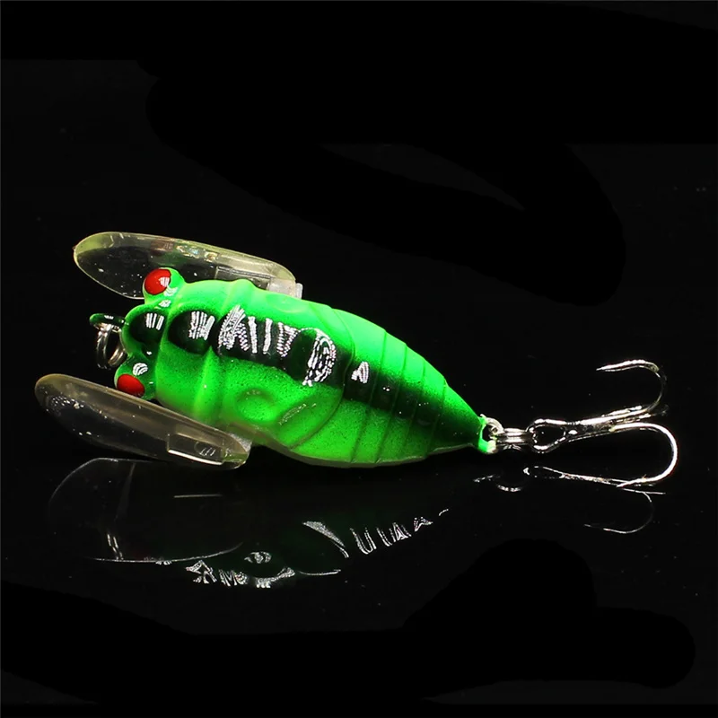 Yuewins cigarra Pesca señuelo Wobblers 5 cm 6,1G insectos cebo gancho agudo Crankbait plástico Pesca artificiales cebos QA172 Yuewins cigarra Pesca señuelo Wobblers 5 cm 6,1G insectos cebo gancho agudo Crankbait plástico Pesca artificiales cebos QA172