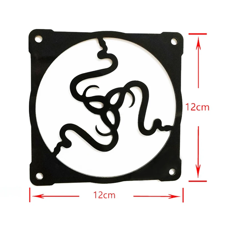 Computer Components Mainframe Fan Cover Variety of Patterns 12CM Fans Cooling Lengshui Decorative Cover Water-cooled Accessories