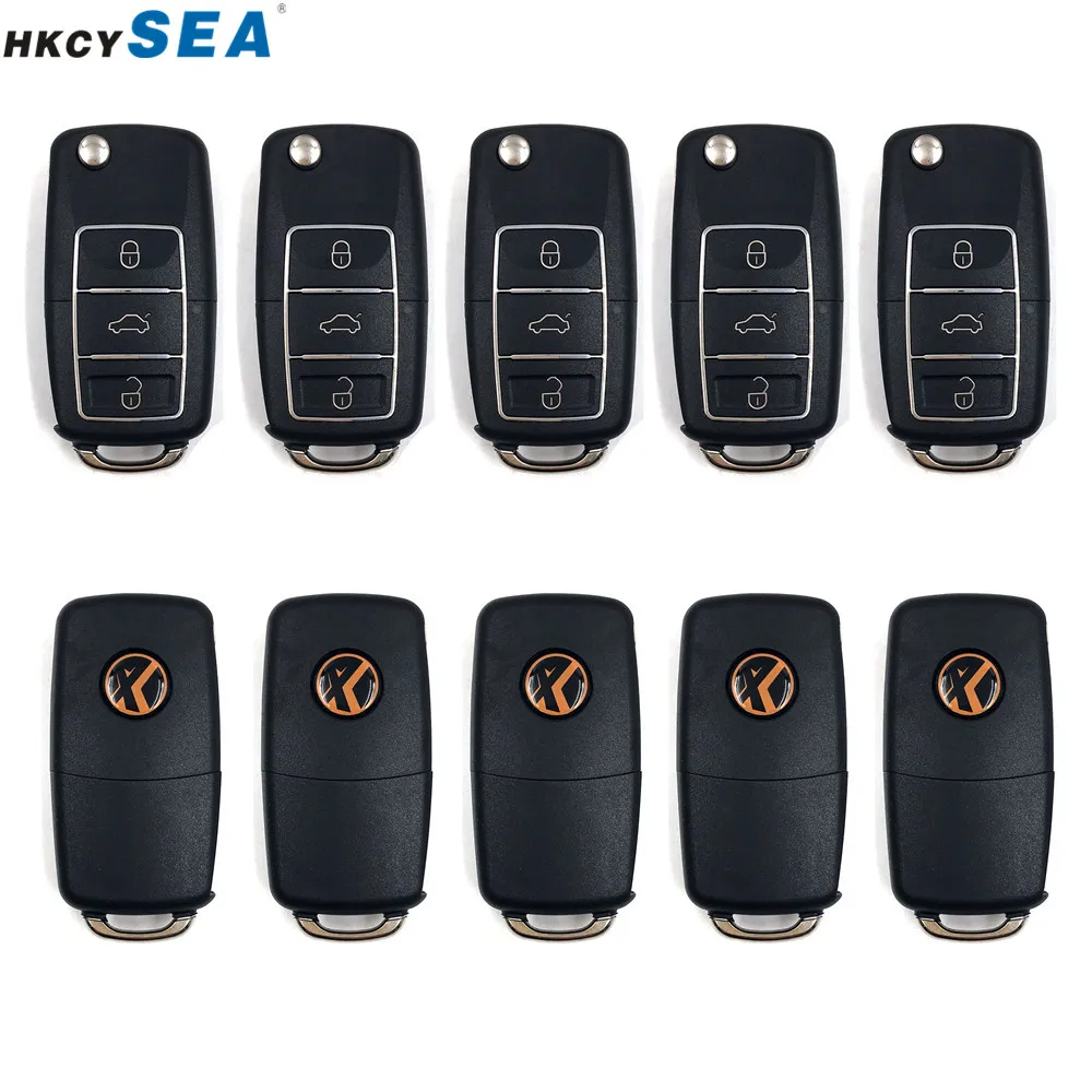 

10pcs,Xhorse Universal 3 Buttons Remote Key for VW Volkswagen B5 Style VVDI2 MINI Programmer VVDI Key Tool XKB506EN