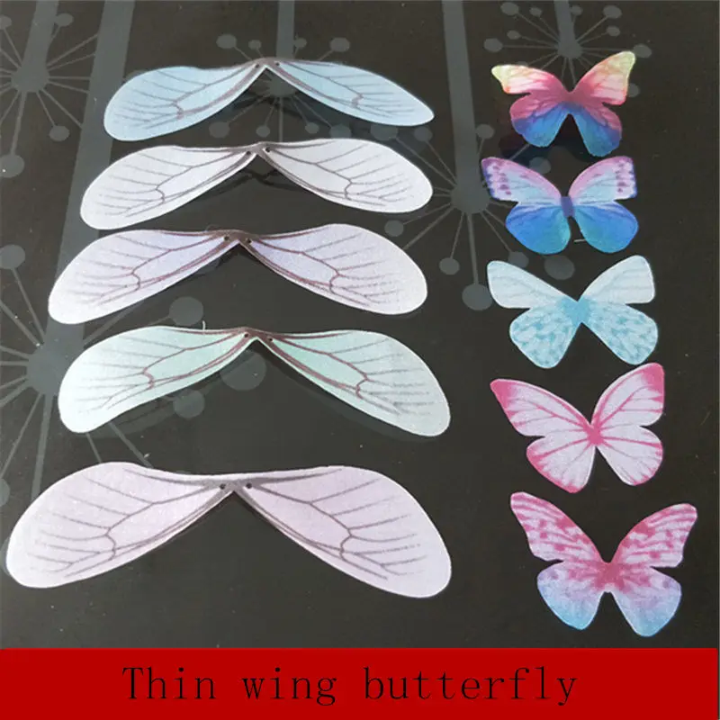 

DIY earrings accessories thin wing art butterfly wings pendant earrings accessories romantic temperament