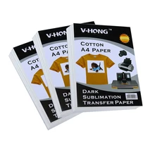 Высокая температура горячего тиснения A4 спецификации для произвольного cut чистого хлопка теплообмена бумаги