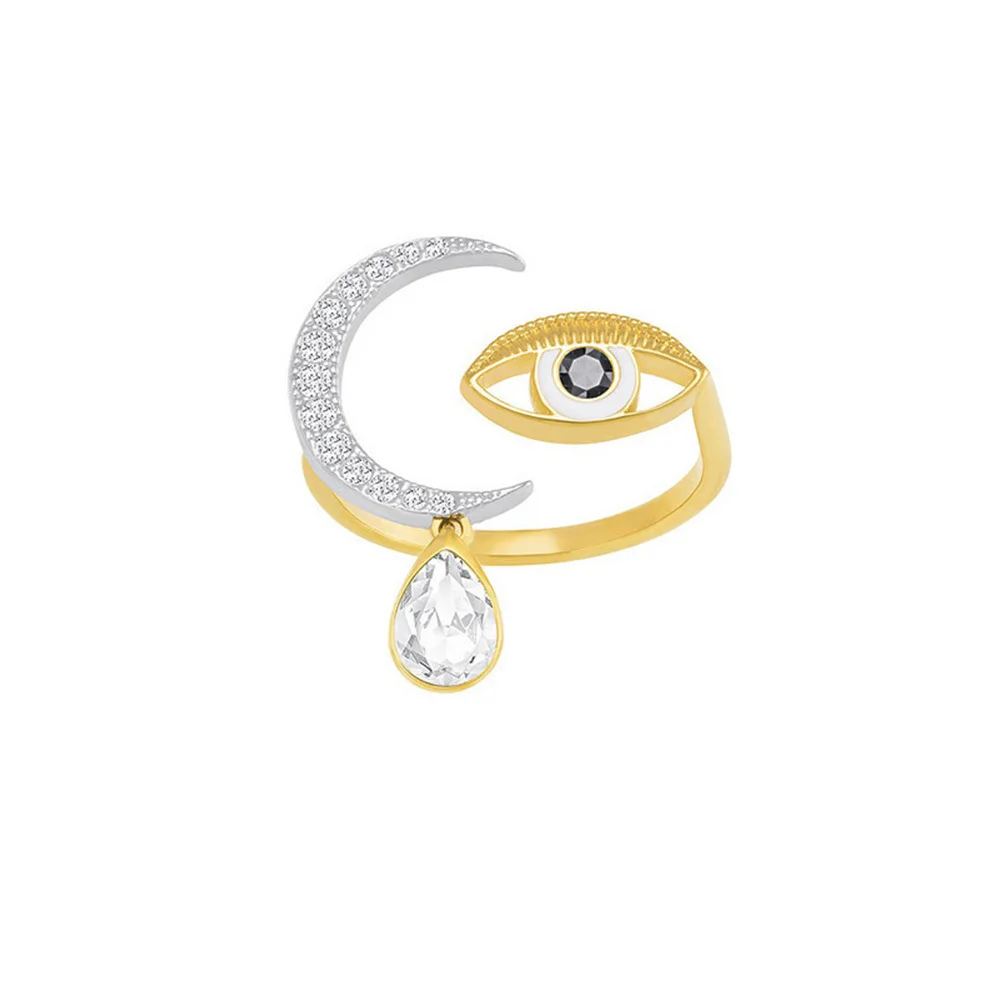 

Fanier Crystal Years Swa Devil's Eye Ring Open Eye Ring Wild Luxury Jewels To Send Girlfriend Presents The Free Shipping Of 5264977