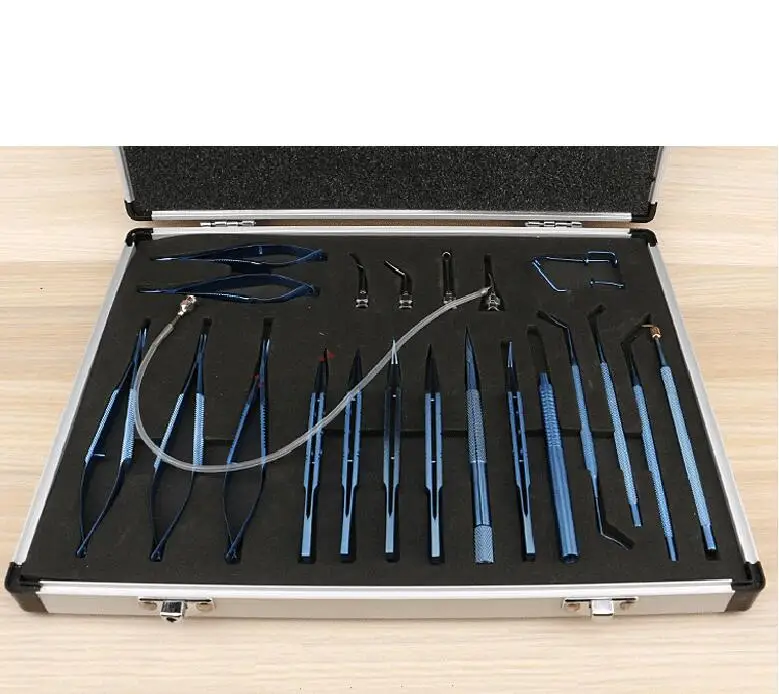 

Titanium Cataract Set Eye Ophthalmic Microscopic Surgical Instruments 21PCS