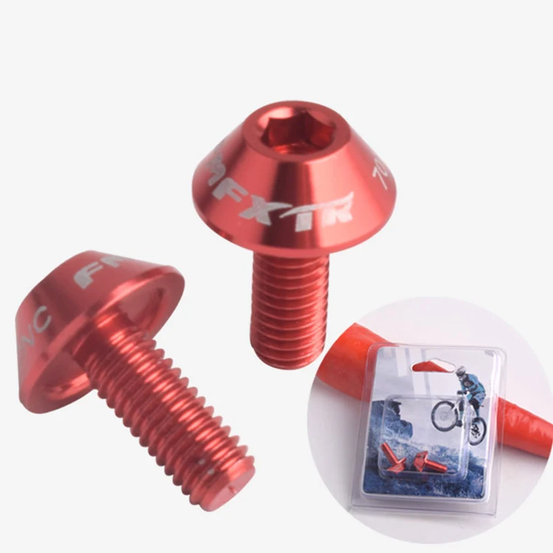 

2Pcs Aluminum Alloy Bike Bicycle Water Bottle Cage Bolt Screws Mountain MTB Road
