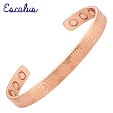 Escalus мощный женский браслет из чистой меди магнитные браслеты
