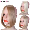 SHANGKE Long Clip In on Front Hair Bang Side Fringe Hair Extension Real Natural Synthetic bangs hair piece ► Photo 1/6