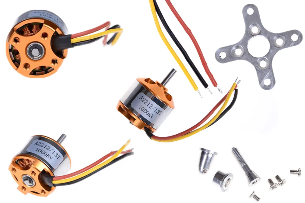 

HOT A2212 Brushless Motor 1000KV 1400KV For RC Aircraft Plane Multi-copter Brushless Outrunner Motor 1Pcs