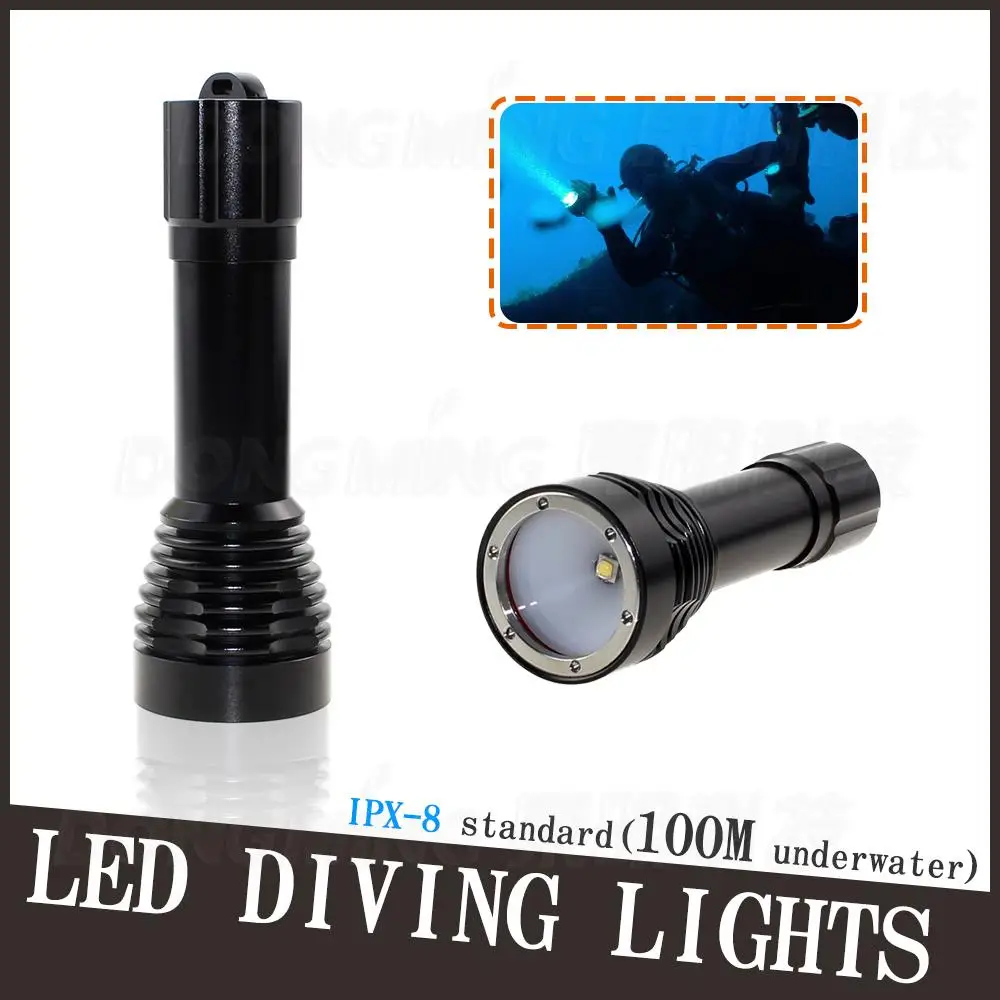 Waterproof 1x Cree L2 LED Professional 5000LM Dive Diving Flashlight 4