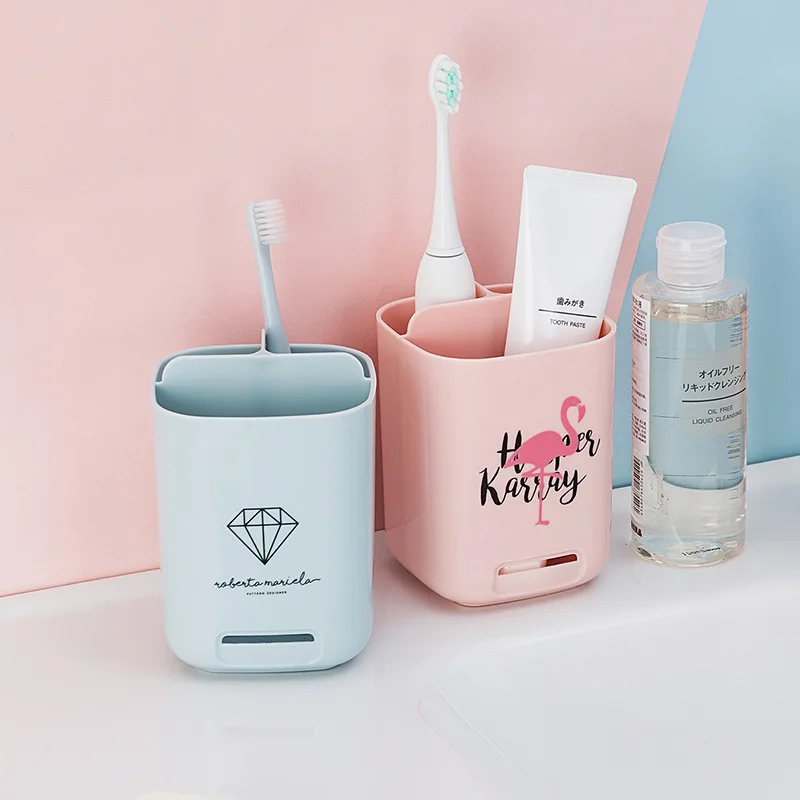 

Multifunctional Toothbrush Toothpaste Holder Drain Storage Rack Comb Cosmetic Shelving Bathroom Accessories Shaving Razor Holder