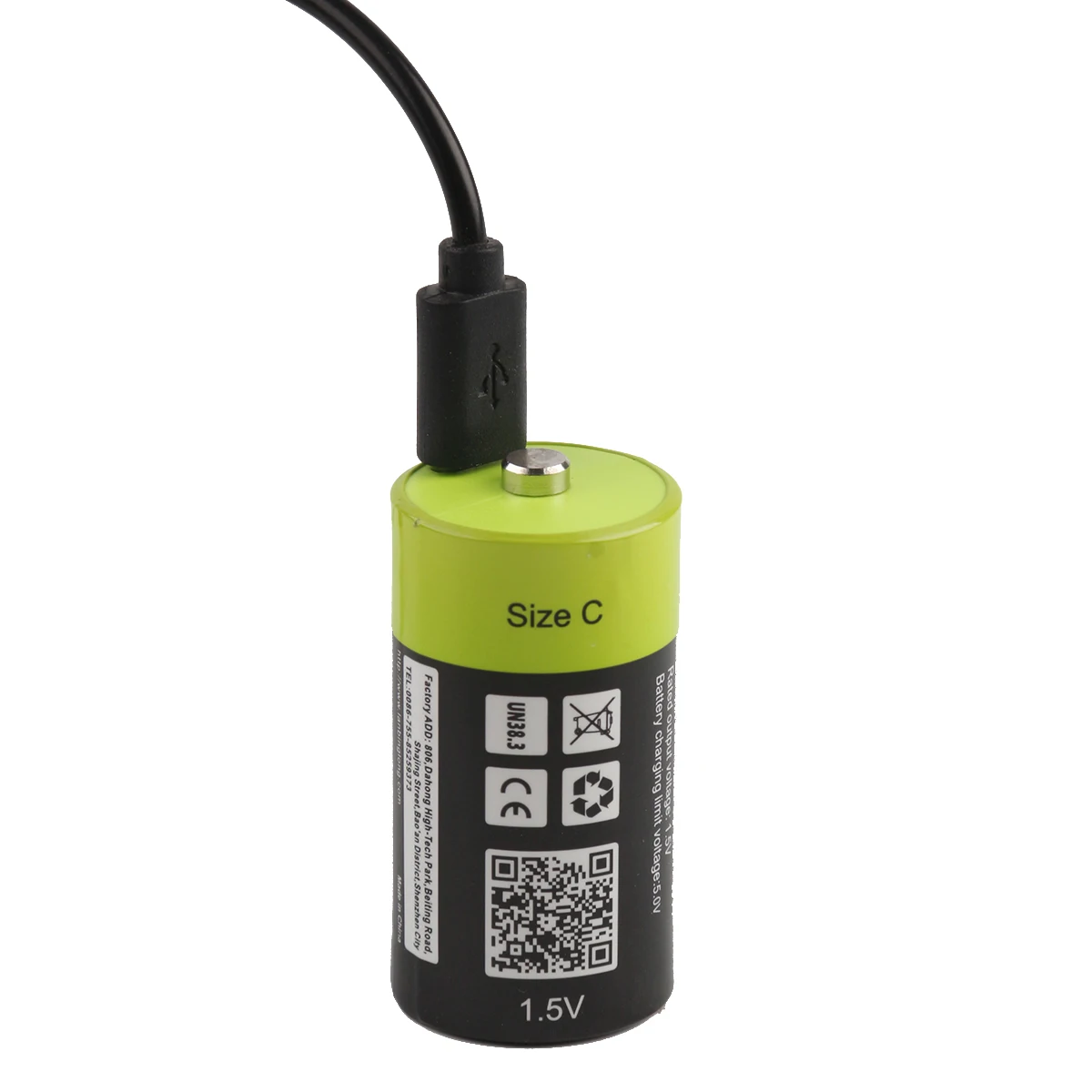 ZNTER 1,5 V 3000mAh USB перезаряжаемая батарея размер C Заряженная Lipo литий-полимерная батарея универсальная микро usb зарядка батареи