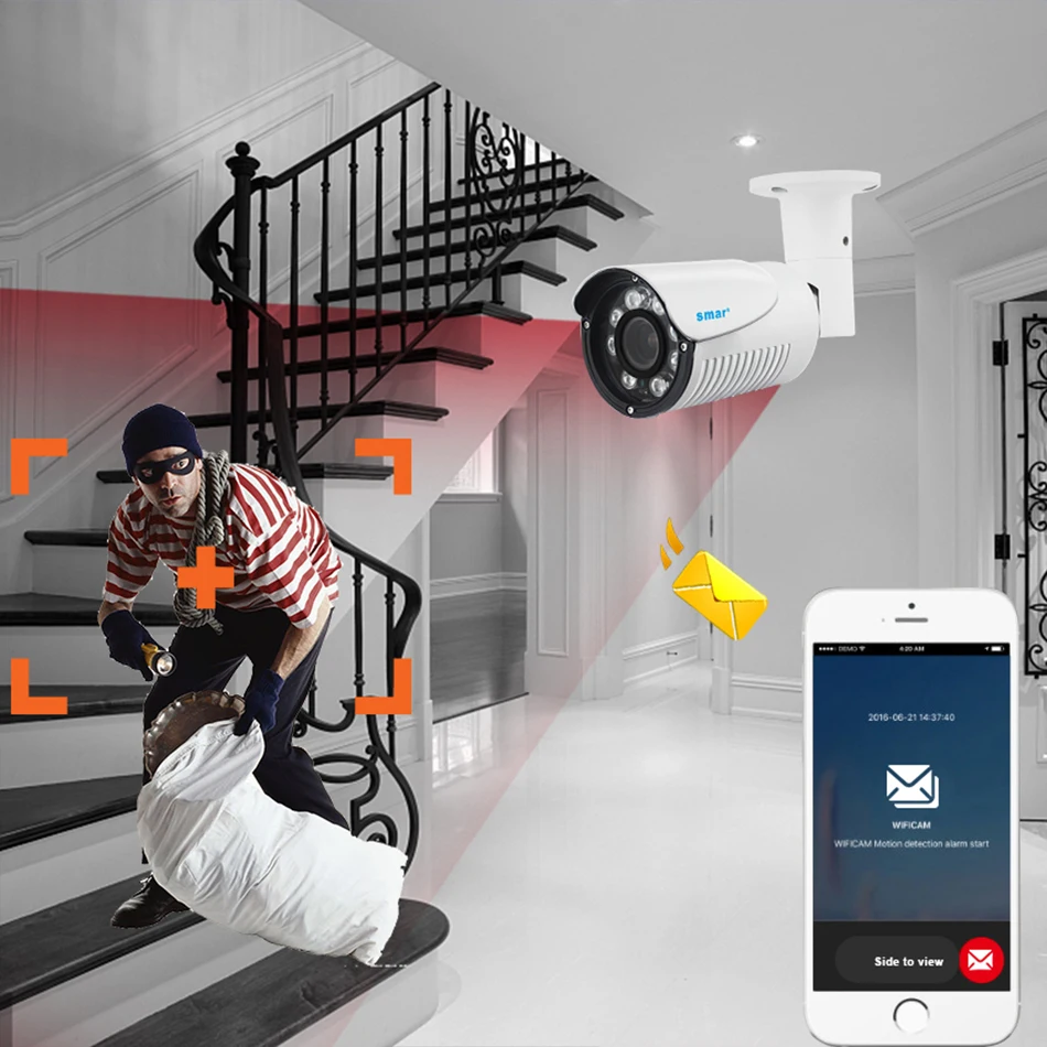 48V POE H.265 IP Camera 4MP Auto Zoom 4X Motorized Lens 2.8mm-12mm HI3516D 13'' OV4689 Outdoor Waterproof Bullet Camera CCTV (5)